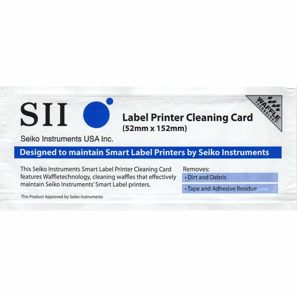 Seiko Instruments Designed To Maintain Smart Label Printers By Seiko Instuments SLP-CLNCRD